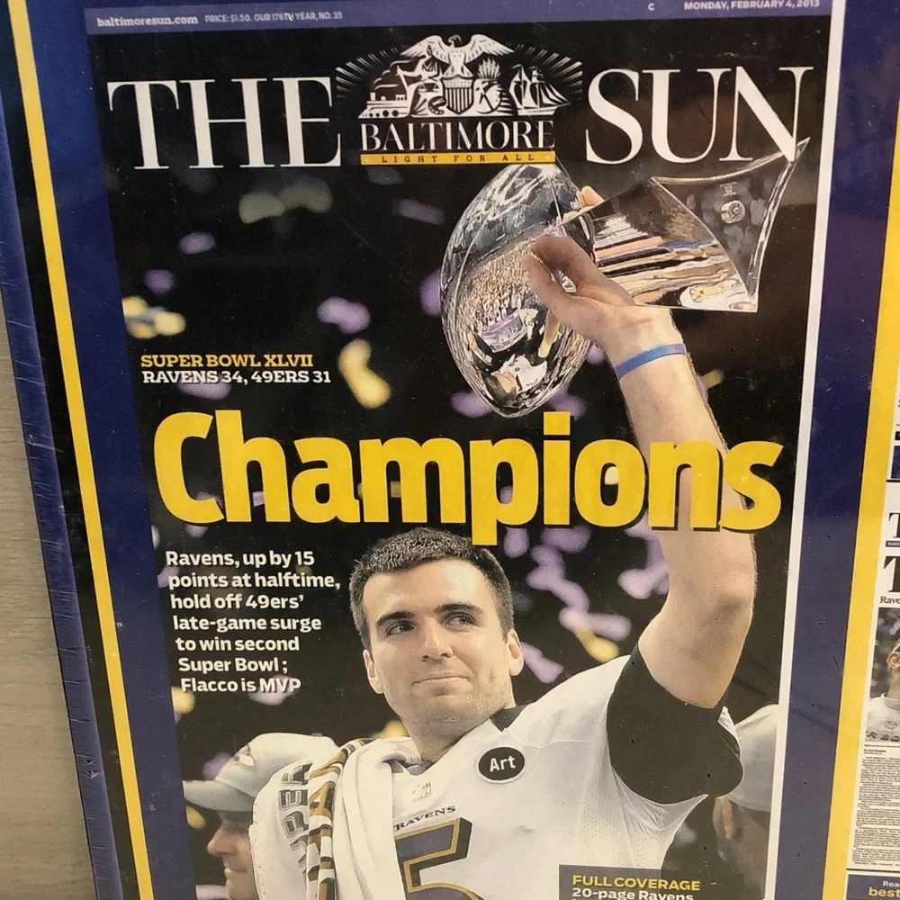 Baltimore Ravens Super Bowl XLVII Champions 550-piece jigsaw puzzle NEW